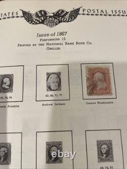 The All American Stamp Album 1847-1972 With Several Collectible Stamps- See Photos