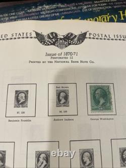The All American Stamp Album 1847-1972 With Several Collectible Stamps- See Photos