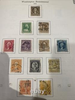 The All American Stamp Album 1847-1972 With Several Collectible Stamps- See Photos