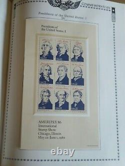 The All American Stamp Album Commemorative Collection 1893 -1988 1,259 stamps