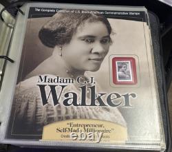 The Black Heritage Commemorative Series Stamp Collection, Album & 79 Pages with