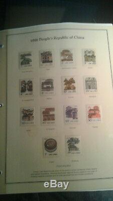 The China Collection Stamp Album 1984 to 1997 All mint stamps souvenir sheets