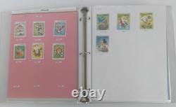 The Disney World of Postage Stamps Album with Aprox 250 Total Stamps
