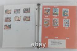 The Disney World of Postage Stamps Album with Aprox 250 Total Stamps