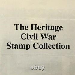 The Heritage Civil War Stamp Collection Album? 303 Stamps, EXCELLENT Condition