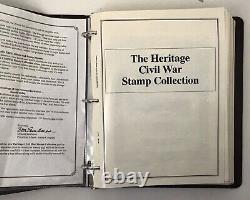 The Heritage Civil War Stamp Collection Album? 303 Stamps, EXCELLENT Condition