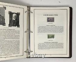 The Heritage Civil War Stamp Collection Album? 303 Stamps, EXCELLENT Condition