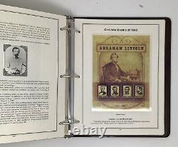 The Heritage Civil War Stamp Collection Album? 303 Stamps, EXCELLENT Condition