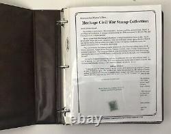 The Heritage Civil War Stamp Collection Album? 303 Stamps, EXCELLENT Condition