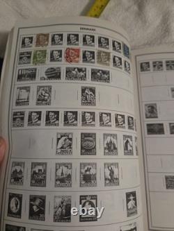The New Statesman Deluxe H. E. Harris Stamp Album With Stamps