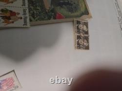 The New Statesman Deluxe H. E. Harris Stamp Album With Stamps
