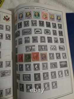The New Statesman Deluxe H. E. Harris Stamp Album With Stamps
