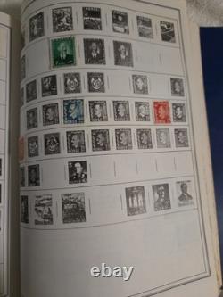 The New Statesman Deluxe H. E. Harris Stamp Album With Stamps