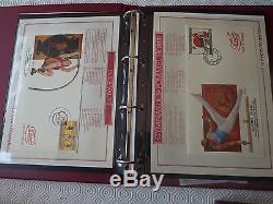 The Olympic Masterfile Stamp Collection 3 Albums MNH FDC Signed Covers Coin