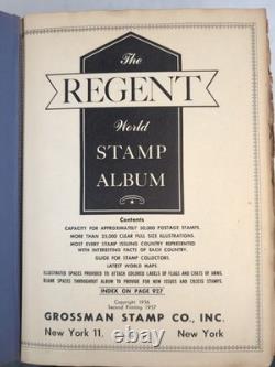 The Regent World Stamp Album Collection Vintage, Some Stamps Rare Collectible
