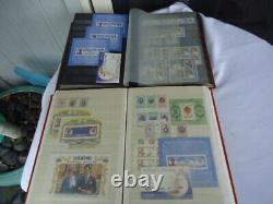 The royal wedding charles & Diana huge collection 2 stamp albums commonwealth