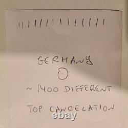 Top Germany Used Stamp Collection 1400 Different Stamps in Lighthouse Album