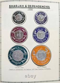 Trucial States Stamp Collection Jam Packed Album Mostly Mint Ajman Sharjah