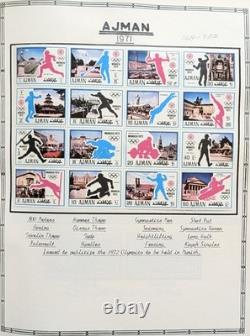 Trucial States Stamp Collection Jam Packed Album Mostly Mint Ajman Sharjah