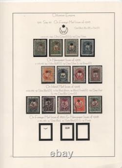 Turkey 1909-1915 Specialized Collection Of 235 Mint & Used On 10 Album Pages