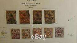 Turkey stamp collection in Scott Specialty album with 1,300 or so stamps to'53