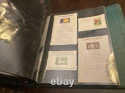 Two Large Stamp Collection Albums, Vintage World Stamps, Laos, Mali, Liberia