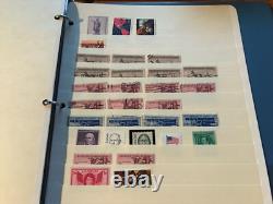 Two stamp albums with partial filled pages