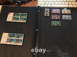 Two stamp albums with partial filled pages