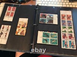 Two stamp albums with partial filled pages