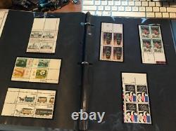 Two stamp albums with partial filled pages