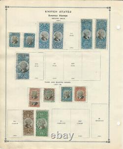 U. S, 1862-1874, Collection of 110 Stamps on Scott Album Pages