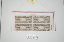 U. S. 1910s-1930s BACK OF BOOK COLLECTION OF 60 STAMPS & 40 BLOCKS IN ALBUM