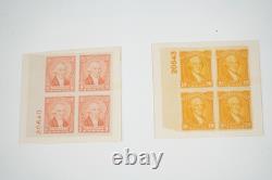U. S. 1930s-1960s COLLECTION OF 400+ BLOCKS ALL MINT IN ALBUM ON WHITE ACE PAGES