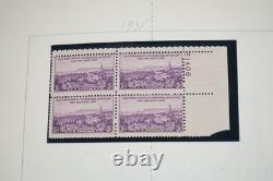 U. S. 1930s-1960s COLLECTION OF 400+ BLOCKS ALL MINT IN ALBUM ON WHITE ACE PAGES