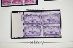 U. S. 1930s-1960s COLLECTION OF 400+ BLOCKS ALL MINT IN ALBUM ON WHITE ACE PAGES