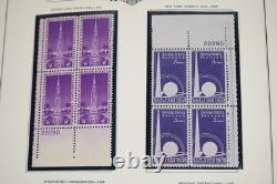 U. S. 1930s-1960s COLLECTION OF 400+ BLOCKS ALL MINT IN ALBUM ON WHITE ACE PAGES