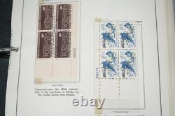 U. S. 1967-1978 Collection Of 280 + Mint Plate Blocks In Minkus Album