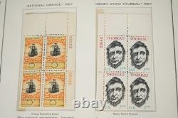 U. S. 1967-1978 Collection Of 280 + Mint Plate Blocks In Minkus Album