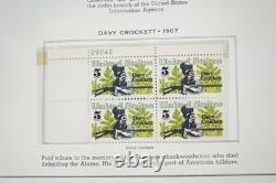 U. S. 1967-1978 Collection Of 280 + Mint Plate Blocks In Minkus Album
