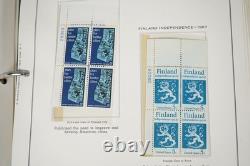 U. S. 1967-1978 Collection Of 280 + Mint Plate Blocks In Minkus Album