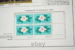 U. S. 1967-1978 Collection Of 280 + Mint Plate Blocks In Minkus Album