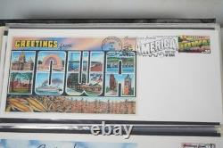 U. S. 2002 Collection Of 2 Sets Of 50 Greetings From America I Fdcs In Album