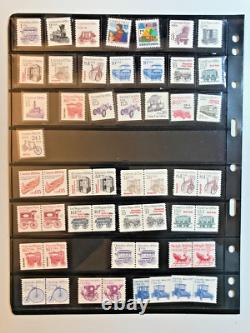 U. S. Coil Collection (750+) On 14 Pages In Older White Ace Album, 1939-1988