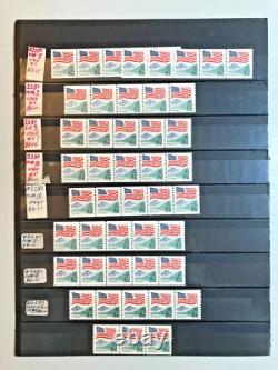 U. S. Coil Collection (750+) On 14 Pages In Older White Ace Album, 1939-1988