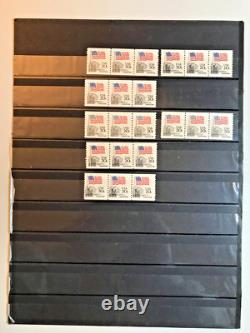 U. S. Coil Collection (750+) On 14 Pages In Older White Ace Album, 1939-1988