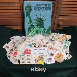 U. S. Collection in 1968 Harris Liberty album 1000 stamps plus 1 pound on paper