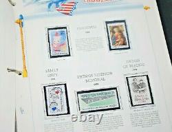 U. S. Commemorative Stamp Album Collection-1980-1986-over 630 All Mint Stamps