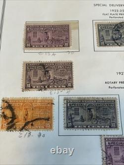 U. S Special Delivery Stamp Collection 1888-1950's E2 Album Pages