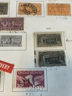 U. S Special Delivery Stamp Collection 1888-1950's E2 Album Pages