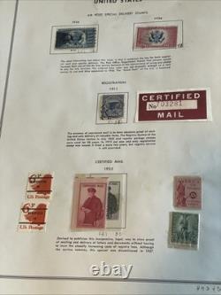 U. S Special Delivery Stamp Collection 1888-1950's E2 Album Pages